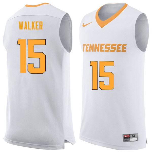 Men #15 Derrick Walker Tennessee Volunteers College Basketball Jerseys Sale-White